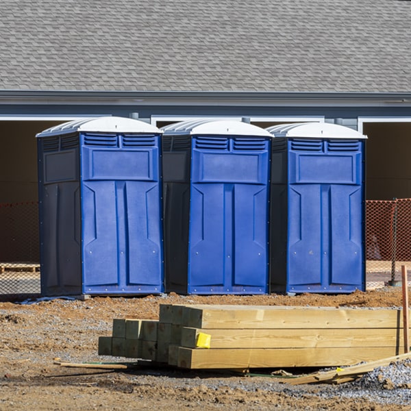 is there a specific order in which to place multiple portable restrooms in Aspen Springs